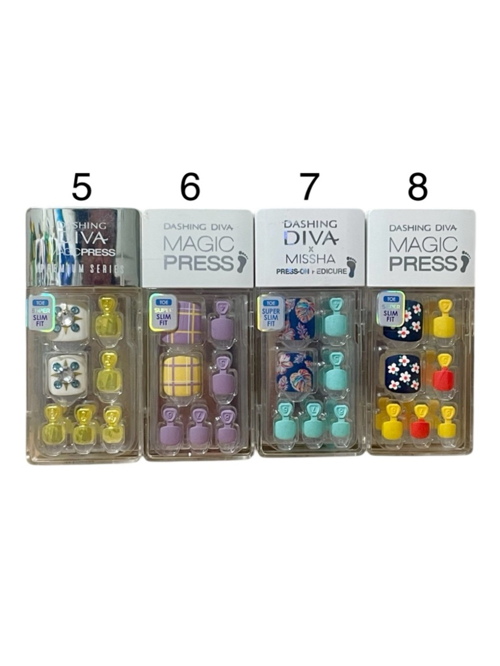 Dashing Diva Press-On Pedicure Sets - CHOOSE YOUR DESIGN- $14 Each or 2 for $25 - Picture 3 of 5